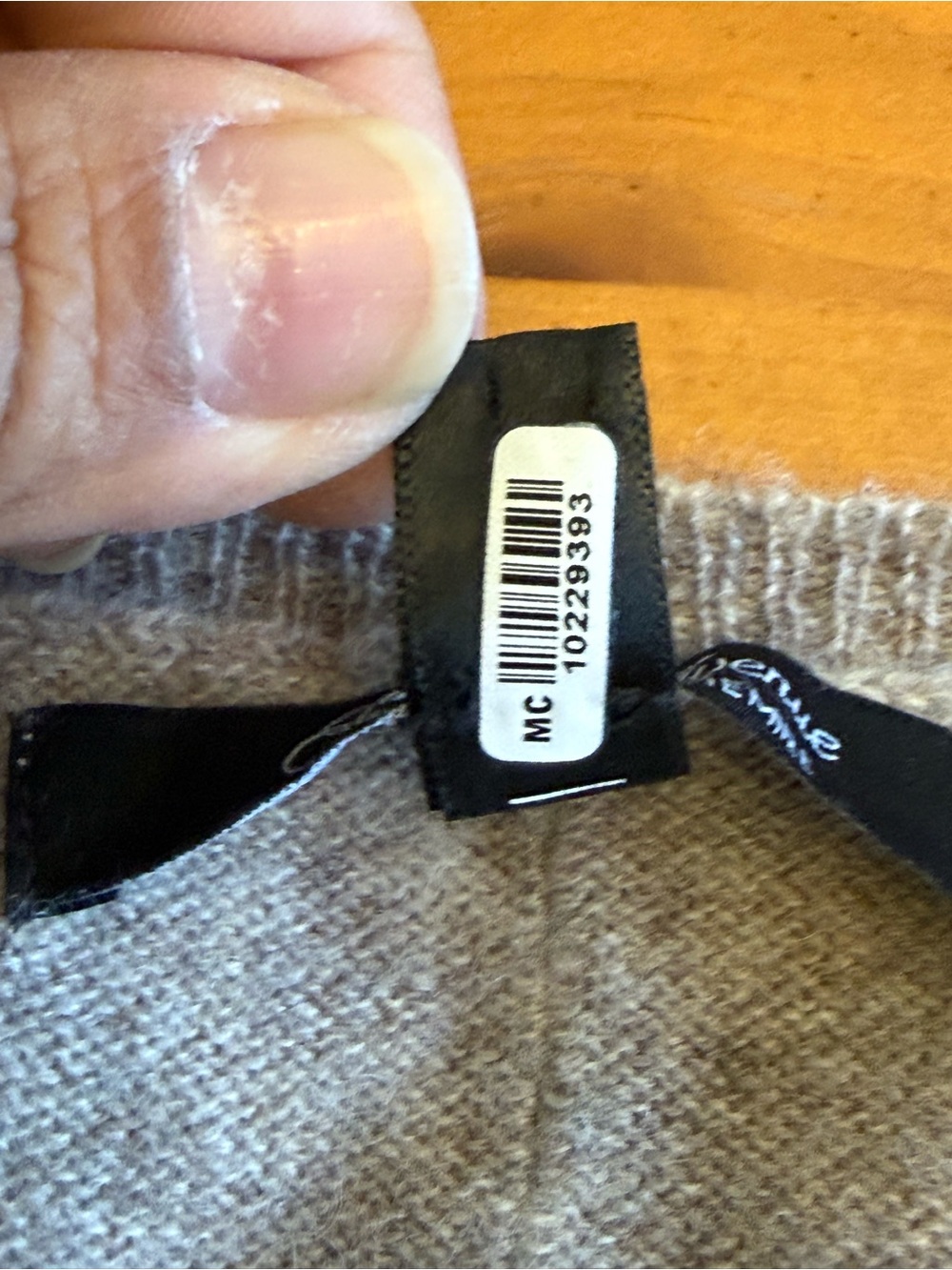 Saks Fifth Avenue 100% Cashmere Tunic Sweater S/P Taupe Casual Comfy Chic Layer - Picture 7 of 11